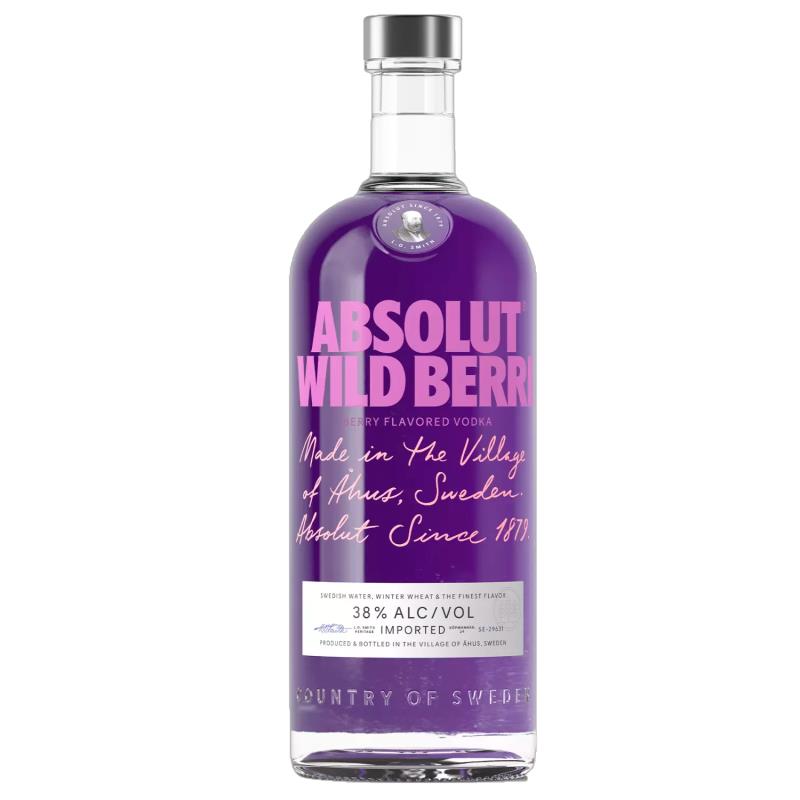 VODKA ABSOLUT WILD BERRI 1L 38%