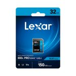 MICRO SD LEXAR HIGH PERFORMANCE 32GB/150MBS 800X PRO