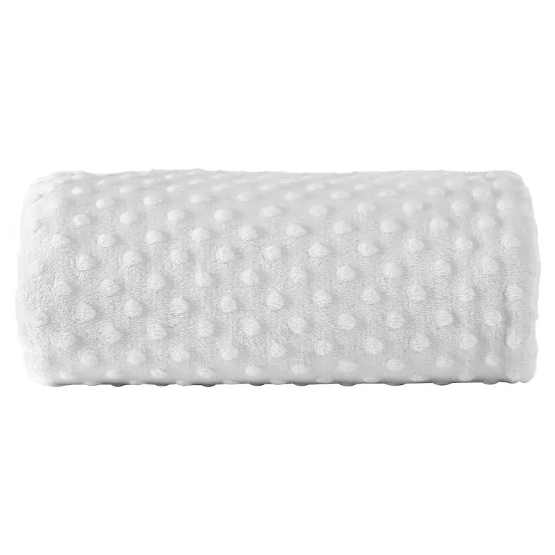 MANTA BEBE FOM FLEECE DOTS OFF-WHITE