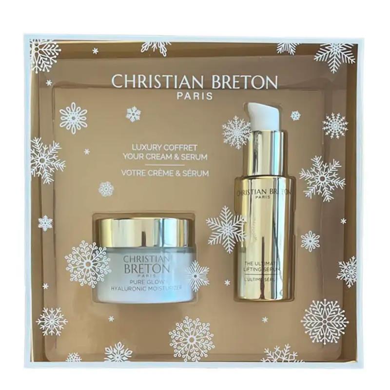 KIT CREME FACIAL CHRISTIAN BRETON PURE GLOW 50ML + SERUM FACIAL 30ML CHRISTMAS 0098