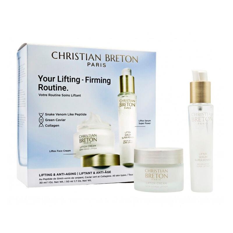 KIT CHRISTIAN BRETON CREME FACIAL LIFTOX 30ML SERUM SUPER POWER 50ML