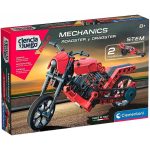 BRINQUEDO CLEMENTONI CONSTRUCAO 2 MODELOS ROADSTER DRAGSTER 130 PCS