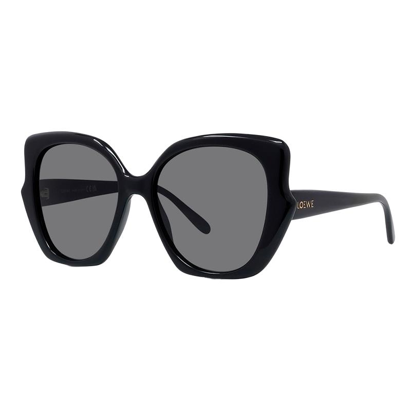 OCULOS DE SOL FEMININO LOEWE LW40133I5501A CINZA E PRETO TAM 55 17 145