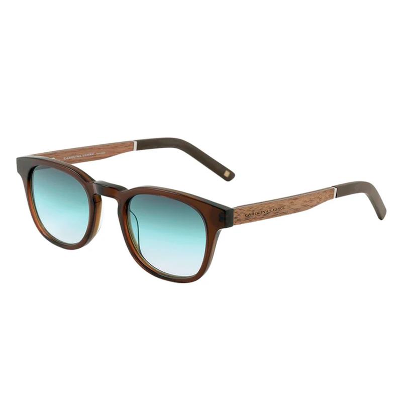 OCULOS DE SOL MASCULINO CAROLINA LEMKE TAM 48 22 145 CL941201 MARROM ESCURO