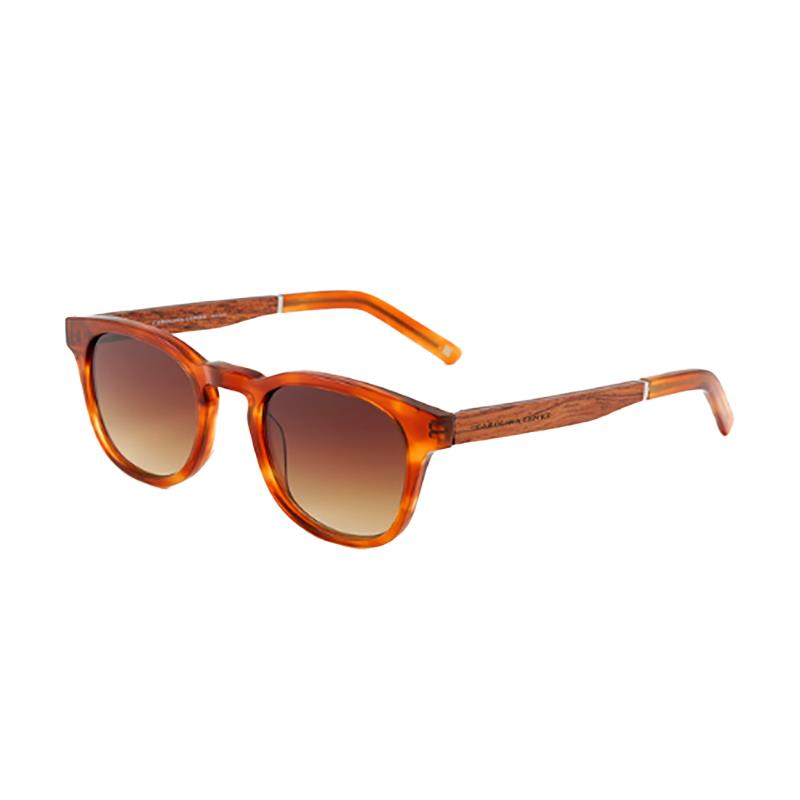 OCULOS DE SOL MASCULINO CAROLINA LEMKE TAM 48 22 145 CL941202 AMARELO LARANJA DEMI