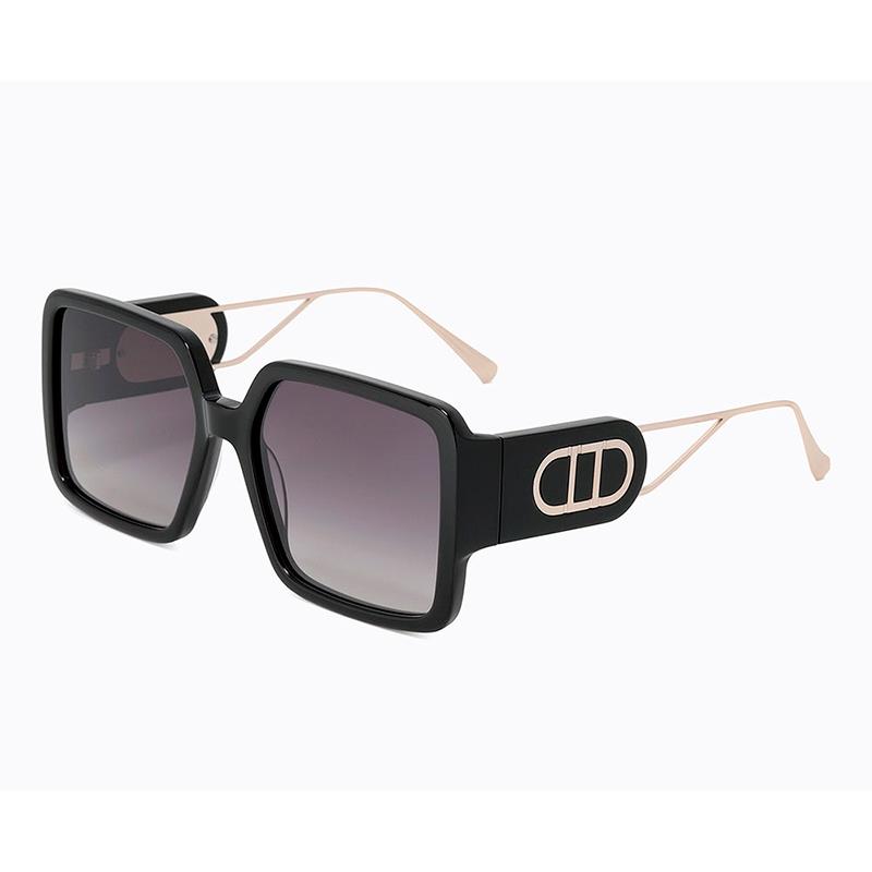OCULOS DE SOL FEMININO CAROLINA LEMKE TAM 56 17 145 CL938401 PRETO BRILHANTE