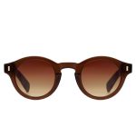 OCULOS DE SOL POLARIZADO UNISSEX CAROLINA LEMKE BERLIN TAM 43 26 145 CL937902 TRANSPARENT DARK BROWN