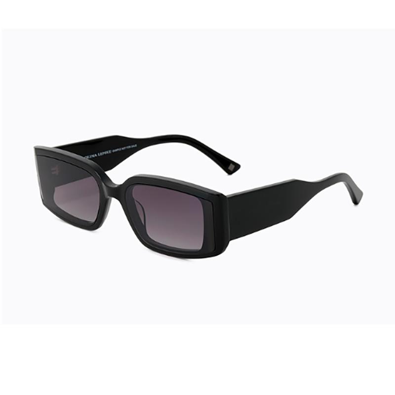 OCULOS DE SOL POLARIZADO FEMININO CAROLINA LEMKE BERLIN TAM 52 18 145 CL932902 SHINY BLACK