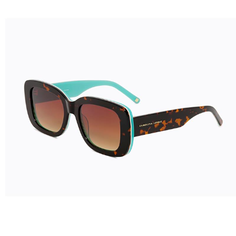 OCULOS DE SOL POLARIZADO FEMININO CAROLINA LEMKE BERLIN TAM 53 20 145 CL932402 DEMI WHITE TIFFANY