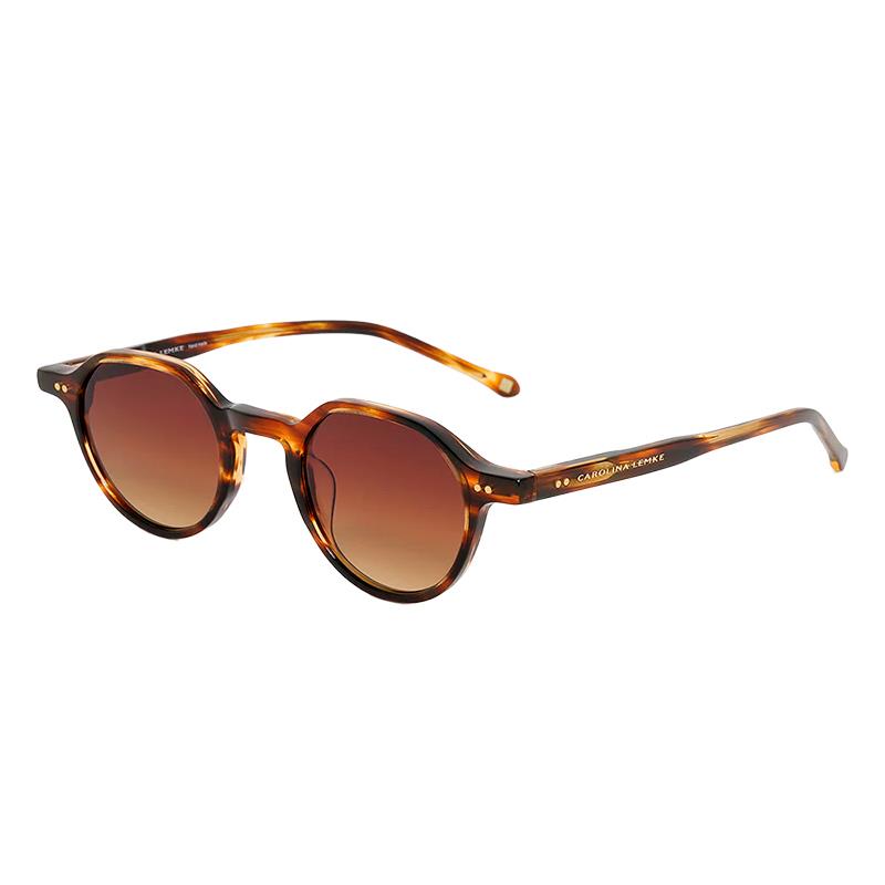OCULOS DE SOL POLARIZADO UNISSEX CAROLINA LEMKE BERLIN TAM 44 23 145 CL930503 BROWN LINES