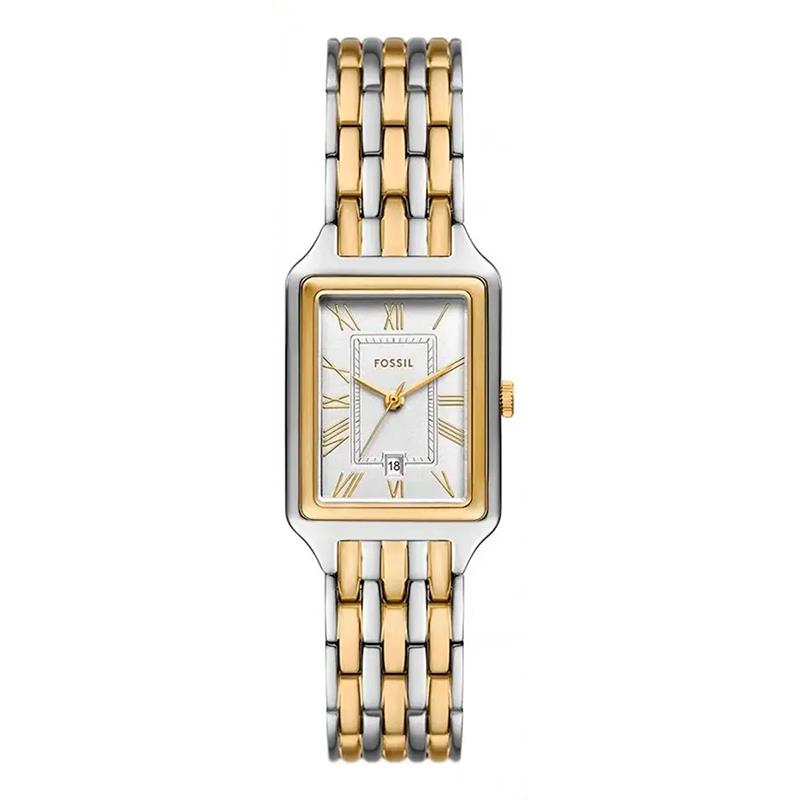 RELOGIO FEMININO FOSSIL ES5368 OURO E PRATA