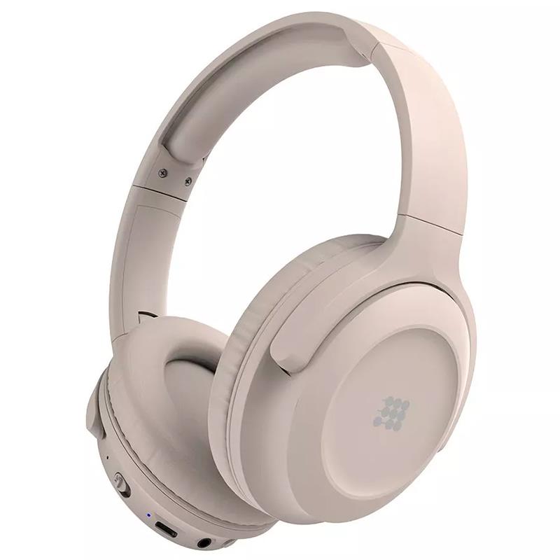 FONE DE OUVIDO S/FIO CUBITT BT CT-ANC9 HEADPHONES BEGE