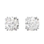 BRINCOS SWAROVSKI STILLA STUD ROUND CUT 5648992 WHITE