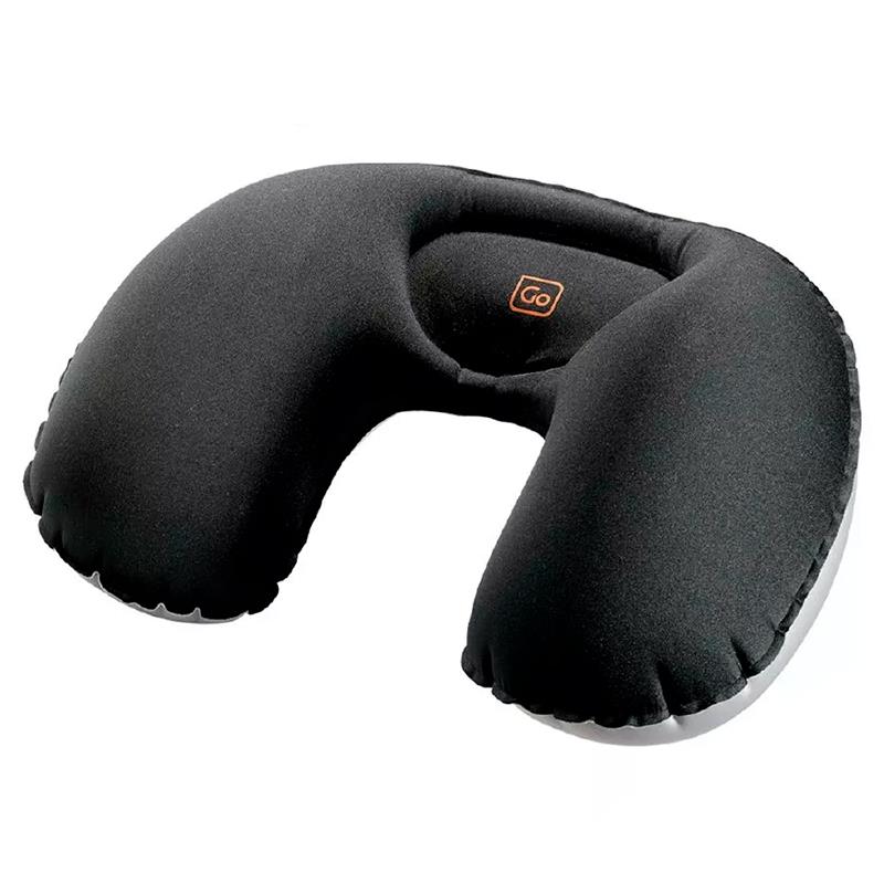 TRAVESSEIRO DE VIAGEM INFLAVEL GO TRAVEL PRETO COMPACT SNOOZER