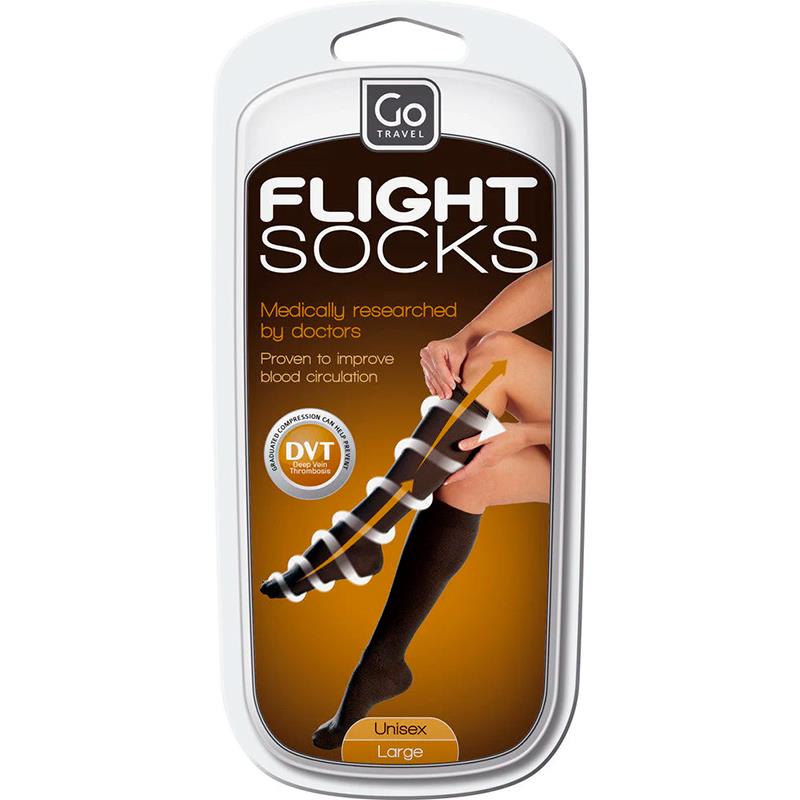 MEIAS UNISEX ADULTO GO TRAVEL PARA VOO FLIGHT SUPPORT TAM L