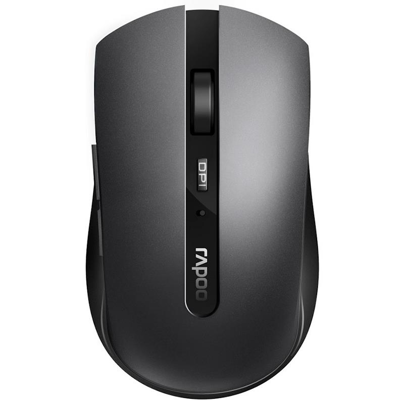 MOUSE S/FIO RAPOO 7200M SILENT CLICK CINZA ESCURO