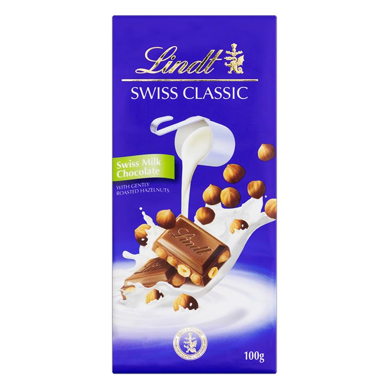 BARRA DE CHOCOLATE LINDT HAXELNUT 100G