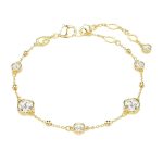 PULSEIRA SWAROVSKI IMBER BRACELET ROUND CUT SCATTERED 5689655 WHITE GOLDTONE