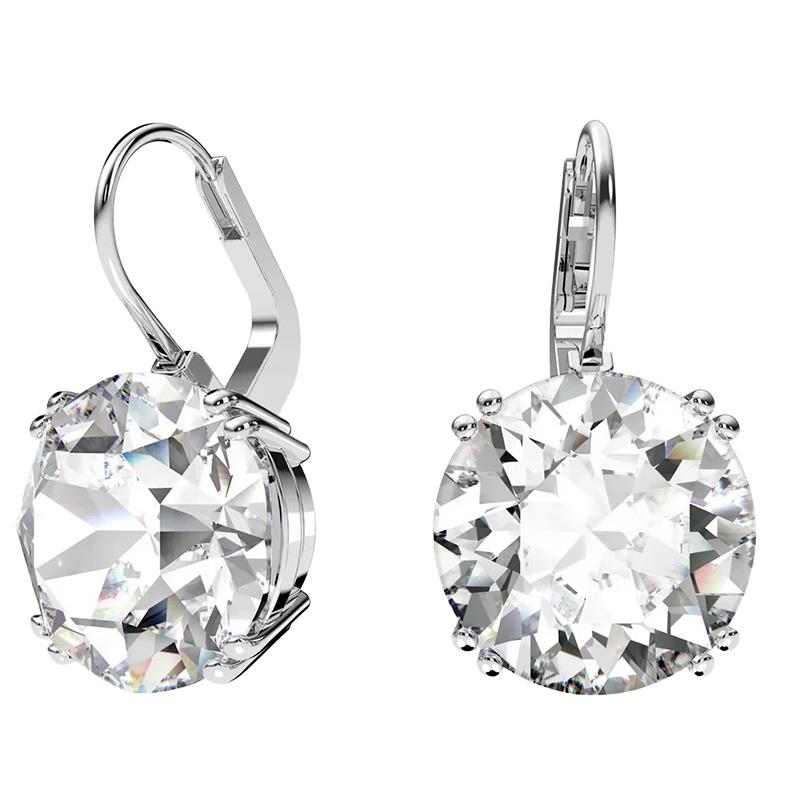 BRINCOS SWAROVSKI MILLENIA TRILLION OR OCTAGON CUT 5689712 WHITE