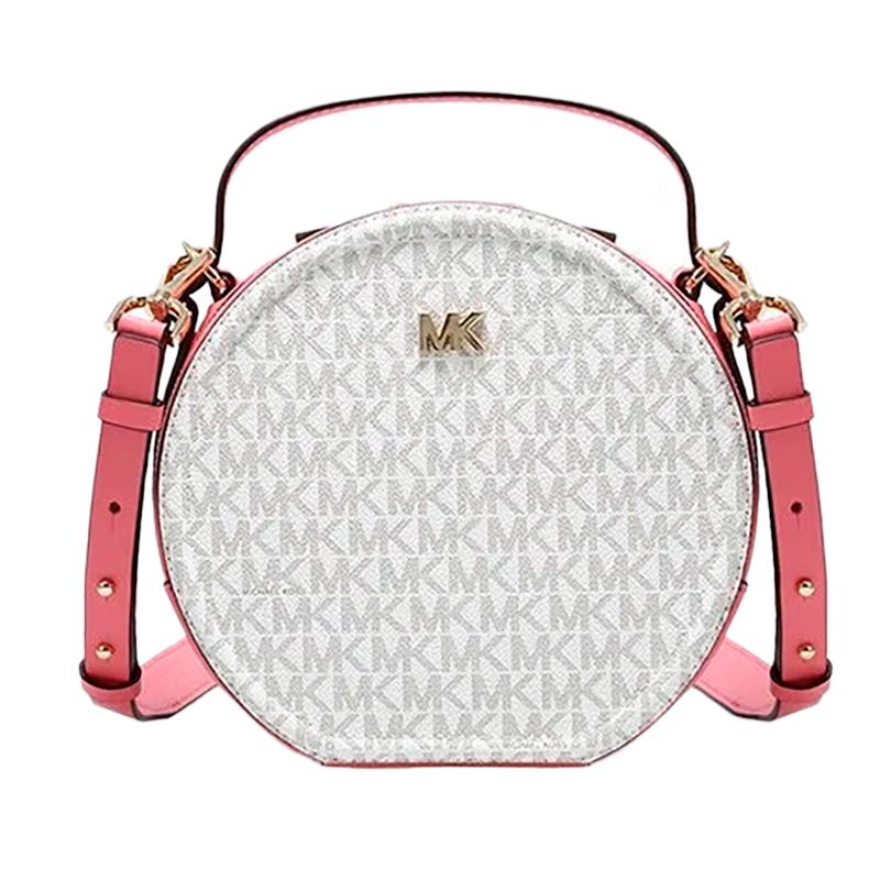 BOLSA FEMININA MICHAEL KORS 30T9GNBM6B ROSA/BRANCO