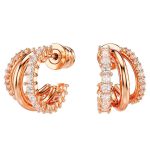 BRINCOS SWAROVSKI HYPERBOLA 5701591 CREAM ROSE GOLDTONE