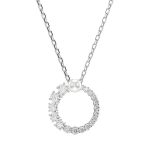COLAR COM PINGENTE SWAROVSKI MATRIX PENDANT ROUND CUT 5701597 WHITE