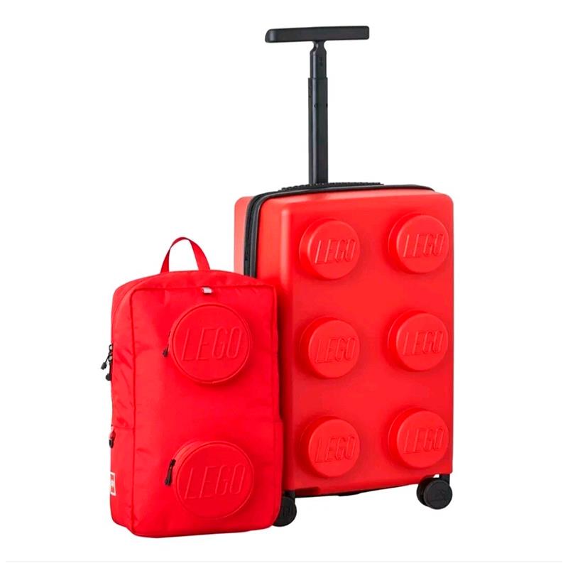 CONJUNTO INFANTIL MALA E MOCHILA LEGO KIDS 2UN VERMELHO