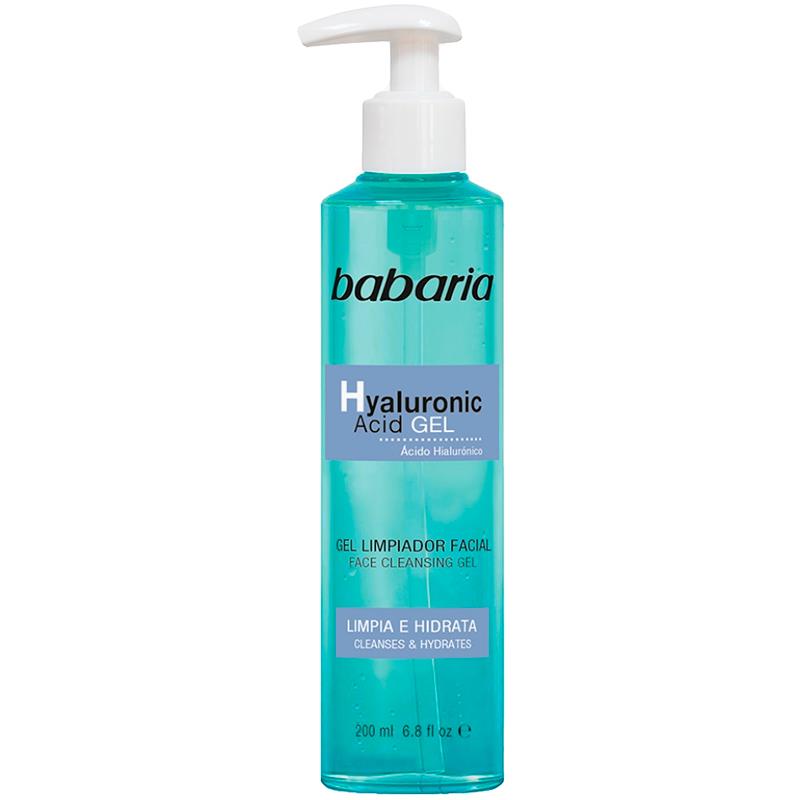 GEL DE LIMPEZA FACIAL BABARIA COM ACIDO HIALURONICO 200ML