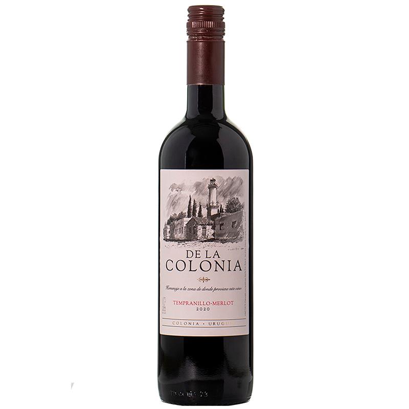 VINHO TINTO FINO DE MESA DE LA COLONIA TEMPRANILLO MERLOT 2023 750ML 12%
