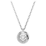 COLAR COM PINGENTE SWAROVSKI DEXTERA PENDANT ROUND CUT 5734469 WHITE