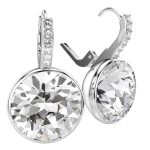 BRINCOS SWAROVSKI MILLENIA OCTAGON CUT 5734477 CREAM