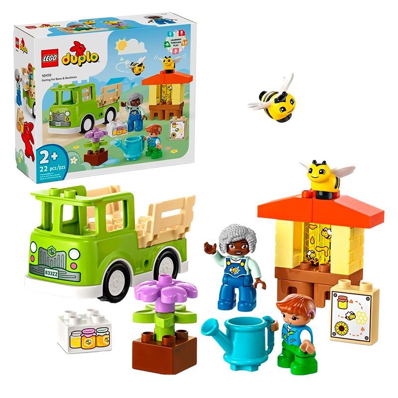 BRINQUEDO PARA CONSTRUCAO LEGO DUPLO CARING FOR BEES BEEHIVES 4741763 10419 74 PCS