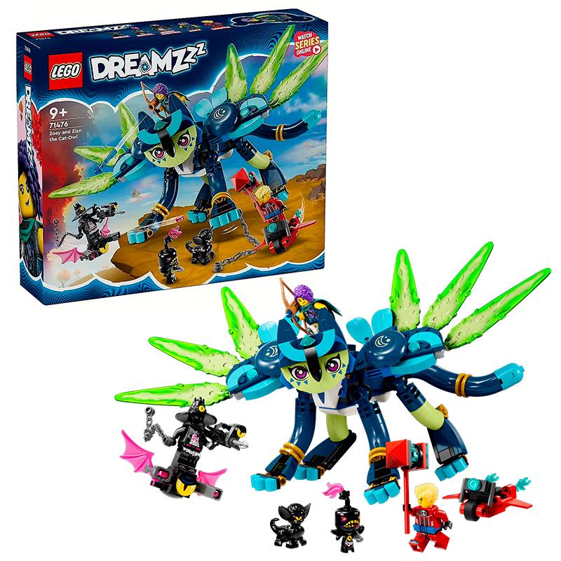 BRINQUEDO LEGO DREAMZZZ 71476 437 PCS ZOEY AND ZIAN THE CATOWL 4747765