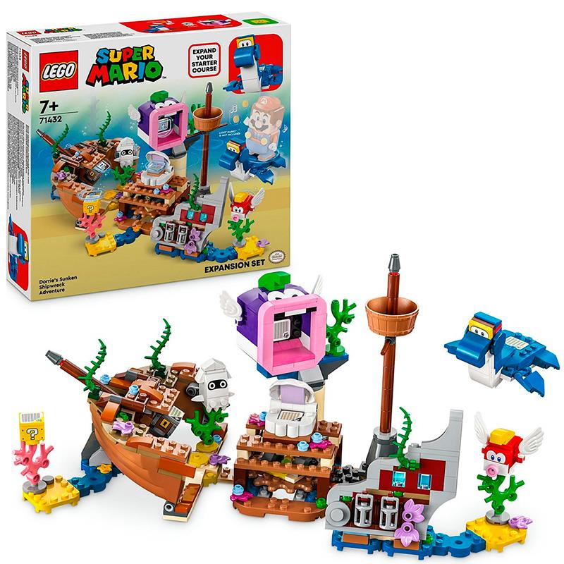 BRINQUEDO LEGO SUPER MARIO 71432 500 PCS DORRIES SUNKEN SHIPWRECK ADVENTURE 4747659