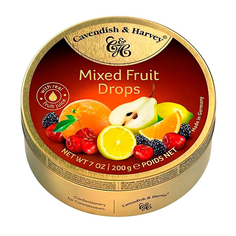 BALAS CAVENDISH ALL MIXED FRUIT DROPS 200G