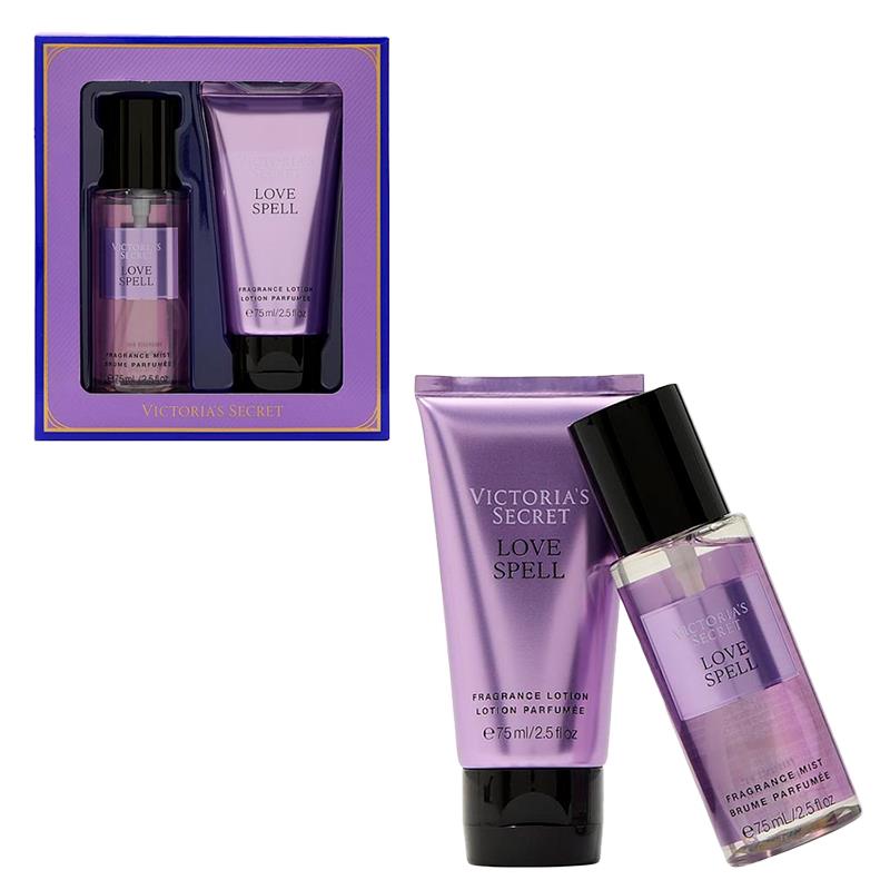 KIT COLONIA PERFUMADA VICTORIAS SECRET LOVE SPELL EDT 75ML+CREME CORPORAL 75ML
