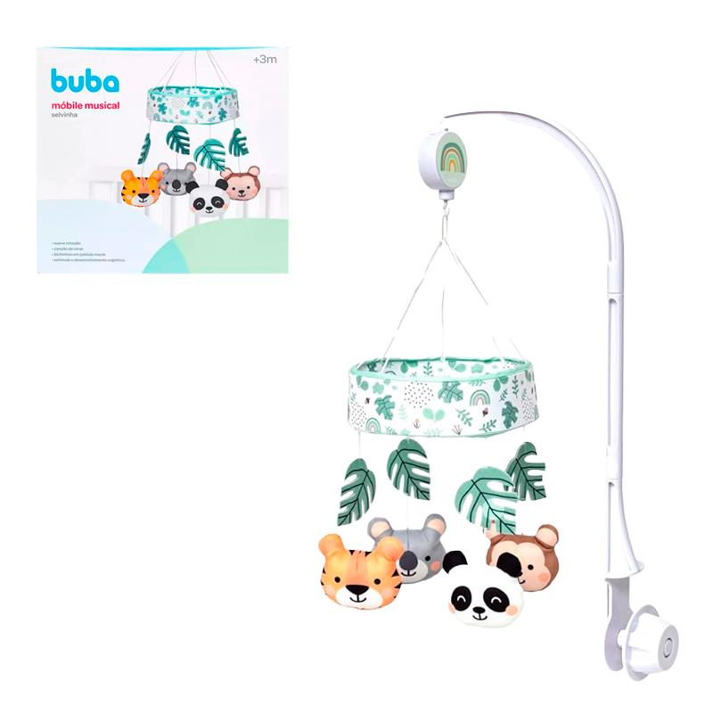 MOBILE MUSICAL BUBA SELVINHA BICHINHOS EM PELUCIAS 18080