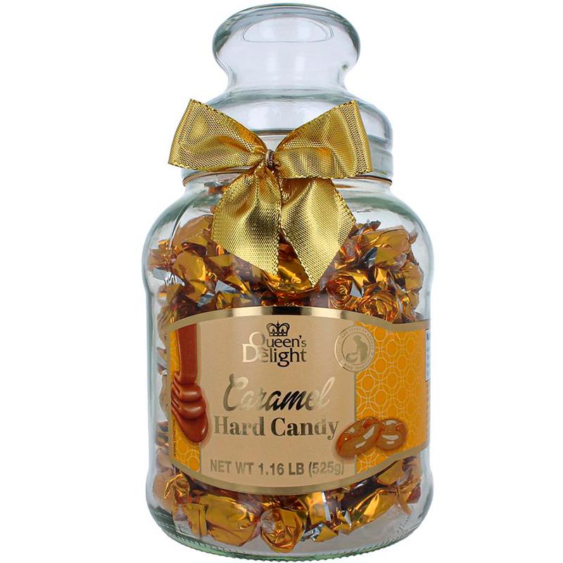 BALAS RAGOLDS QUEENS DELIGHT CARAMEL EM VIDRO