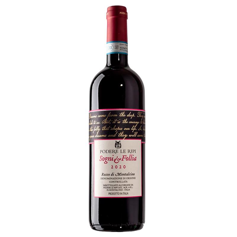 VINHO TINTO PODERE LE RIPI SOGNI E FOLLIA 750 ML 14% 2020