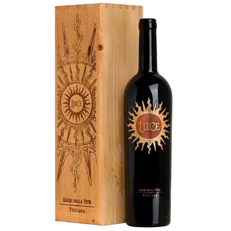 VINHO TINTO LUCE DELLA VITE GIFT BOX SANGIOVESE. MERLOT 750 ML 15% 2021