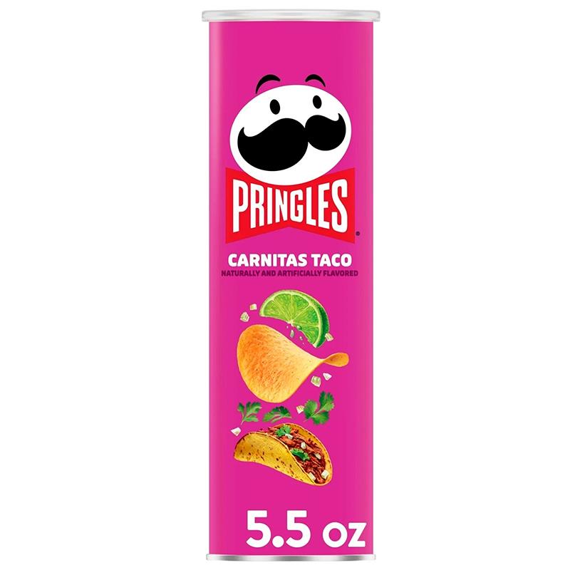 BATATAS CHIPS PRINGLES CARNITAS TACOS 158G