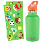 GARRAFA TERMICA SKIP HOP INFANTIL COM STICKERS VERDE 195862479191