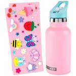 GARRAFA TERMICA SKIP HOP INFANTIL COM STICKERS ROSA 195862468539