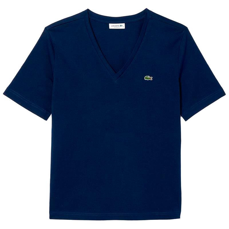 CAMISETA LACOSTE FEMENINO MANGA CURTA AZUL TF73002316636