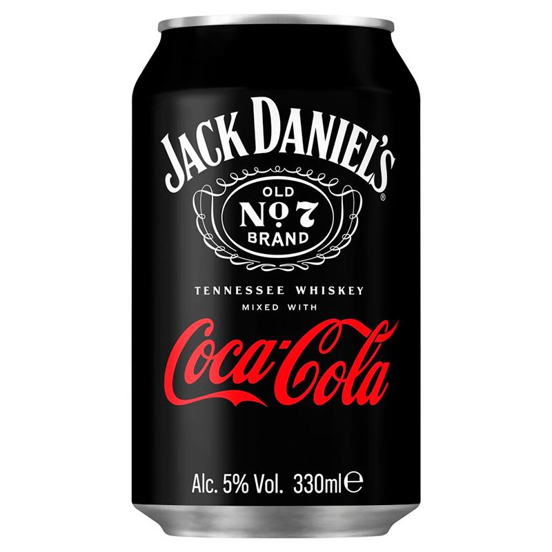 WHISKY JACK DANIELS E COCACOLA PREMIX OLD NO.7 BRAND 330ML 5%