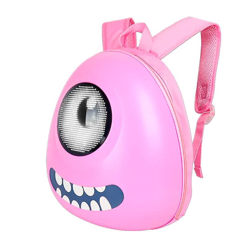MOCHILA BIOSLED LED FEMININA LOYKID 2 BLUETOOTH BIG EYES ROSA