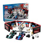 BRINQUEDO LEGO F1 GARAGE E MERCEDES AMG E ALPINE CARS 678PCS