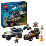 BRINQUEDO LEGO OFFROAD POLICE CAR CHASE 467PCS