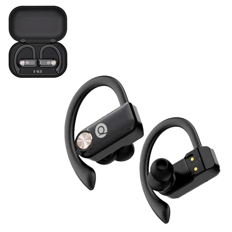 FONE DE OUVIDO S/FIO QUANTA ESPORTIVO QTFOE10 PRETO