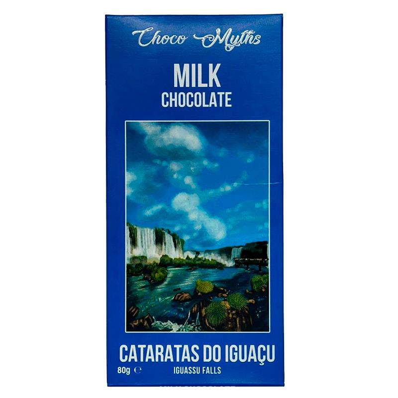 CHOCOLATE CHOCO MYTHS AO LEITE BAR BLUE CATARATAS 80G